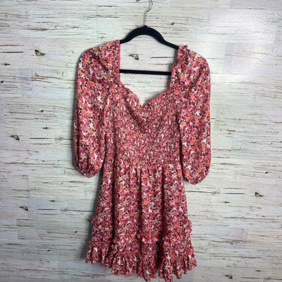 Heartloom Pink Floral Midi Dress size small - Picture 6 of 6